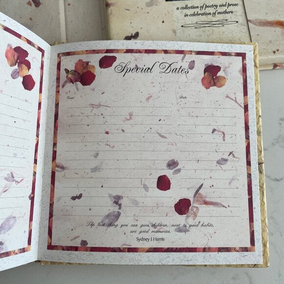 A Gift for Mother 6.5" x 6.5" Book of Poetry & Prose + Address Book Cream Sz OS - Picture 8 of 12
